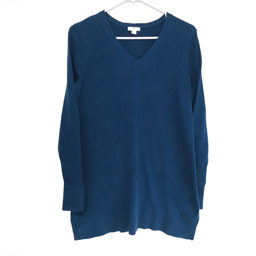 J. Jill Women's V Neck Sweater Size XS Blue